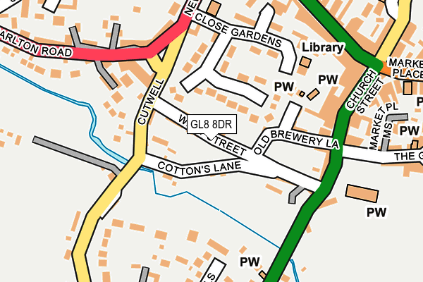 GL8 8DR map - OS OpenMap – Local (Ordnance Survey)