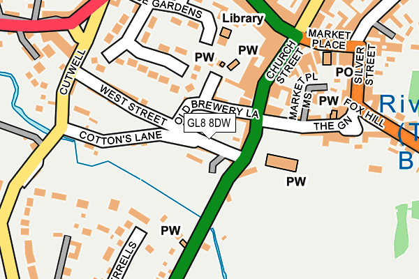 GL8 8DW map - OS OpenMap – Local (Ordnance Survey)