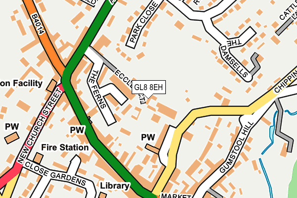 GL8 8EH map - OS OpenMap – Local (Ordnance Survey)
