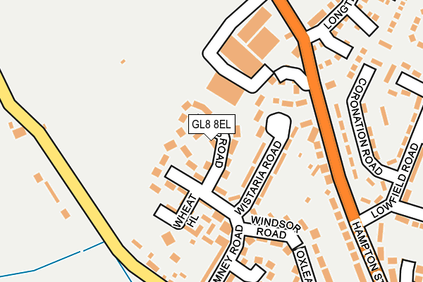 GL8 8EL map - OS OpenMap – Local (Ordnance Survey)