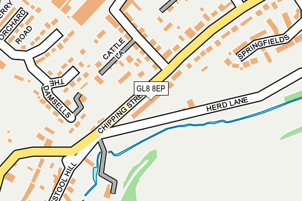 GL8 8EP map - OS OpenMap – Local (Ordnance Survey)