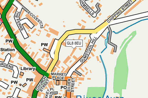 GL8 8EU map - OS OpenMap – Local (Ordnance Survey)