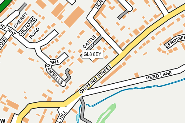 GL8 8EY map - OS OpenMap – Local (Ordnance Survey)