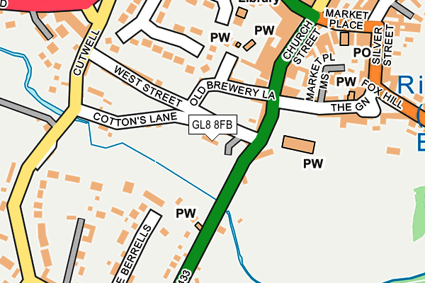 GL8 8FB map - OS OpenMap – Local (Ordnance Survey)