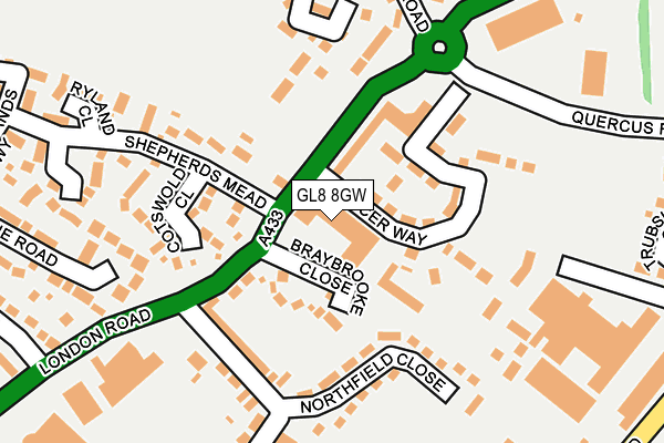 GL8 8GW map - OS OpenMap – Local (Ordnance Survey)