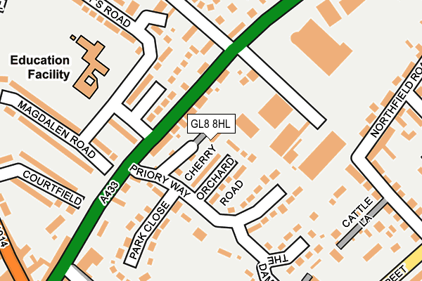 GL8 8HL map - OS OpenMap – Local (Ordnance Survey)
