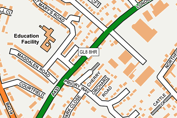 GL8 8HR map - OS OpenMap – Local (Ordnance Survey)