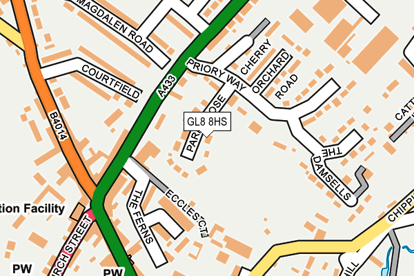 GL8 8HS map - OS OpenMap – Local (Ordnance Survey)