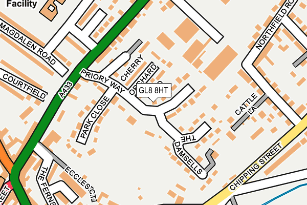 GL8 8HT map - OS OpenMap – Local (Ordnance Survey)