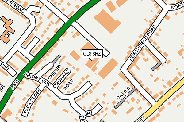 GL8 8HZ map - OS OpenMap – Local (Ordnance Survey)