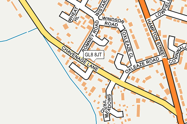 GL8 8JT map - OS OpenMap – Local (Ordnance Survey)