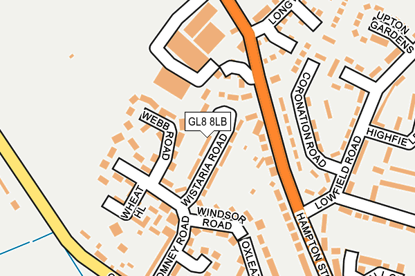 GL8 8LB map - OS OpenMap – Local (Ordnance Survey)