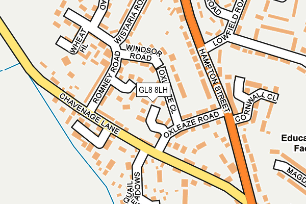 GL8 8LH map - OS OpenMap – Local (Ordnance Survey)