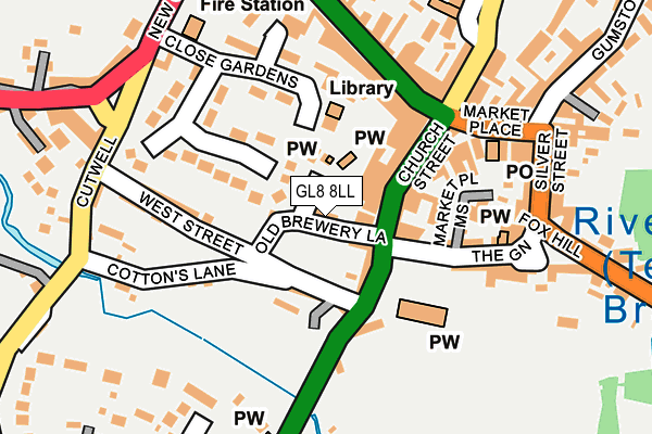 GL8 8LL map - OS OpenMap – Local (Ordnance Survey)