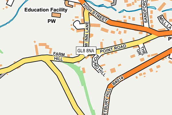 GL8 8NA map - OS OpenMap – Local (Ordnance Survey)