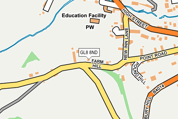 GL8 8ND map - OS OpenMap – Local (Ordnance Survey)