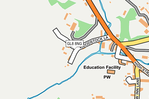 GL8 8NG map - OS OpenMap – Local (Ordnance Survey)