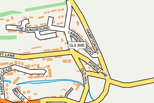 GL8 8NR map - OS OpenMap – Local (Ordnance Survey)