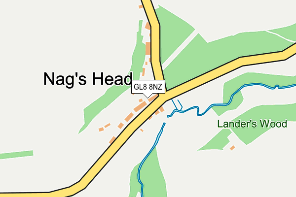 GL8 8NZ map - OS OpenMap – Local (Ordnance Survey)