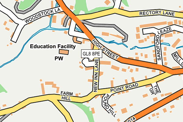 GL8 8PE map - OS OpenMap – Local (Ordnance Survey)