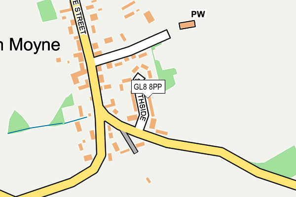 GL8 8PP map - OS OpenMap – Local (Ordnance Survey)