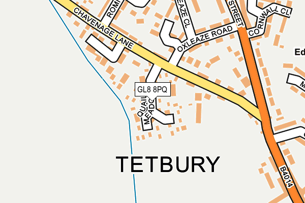 Map of STONESTOLOSE (TETBURY) LIMITED at local scale