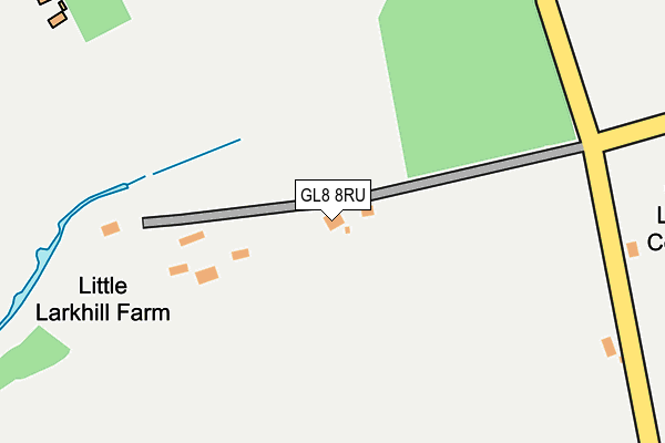 GL8 8RU map - OS OpenMap – Local (Ordnance Survey)