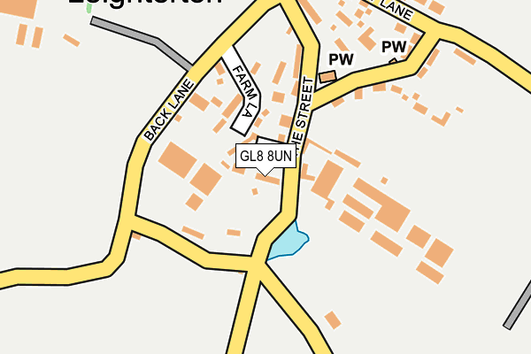 GL8 8UN map - OS OpenMap – Local (Ordnance Survey)