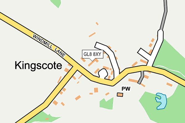 GL8 8XY map - OS OpenMap – Local (Ordnance Survey)