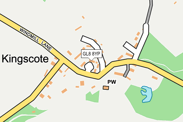 GL8 8YP map - OS OpenMap – Local (Ordnance Survey)