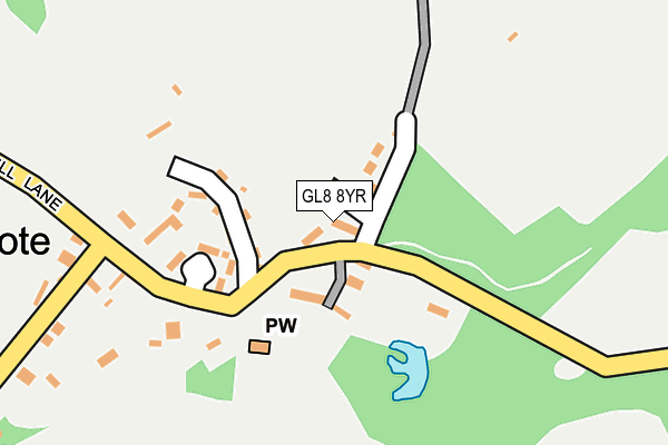 GL8 8YR map - OS OpenMap – Local (Ordnance Survey)