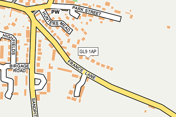 GL9 1AP map - OS OpenMap – Local (Ordnance Survey)