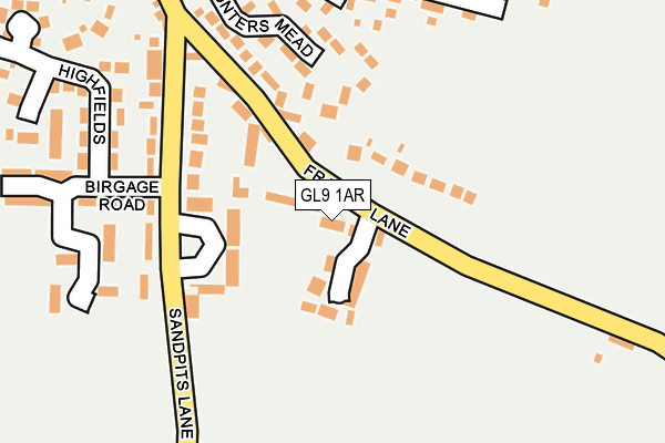 GL9 1AR map - OS OpenMap – Local (Ordnance Survey)
