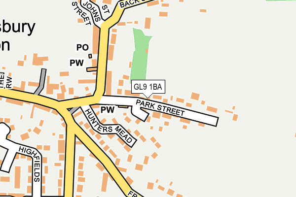 GL9 1BA map - OS OpenMap – Local (Ordnance Survey)