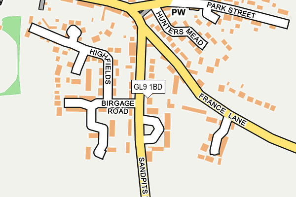 GL9 1BD map - OS OpenMap – Local (Ordnance Survey)