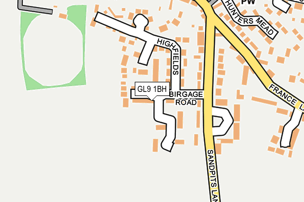 GL9 1BH map - OS OpenMap – Local (Ordnance Survey)