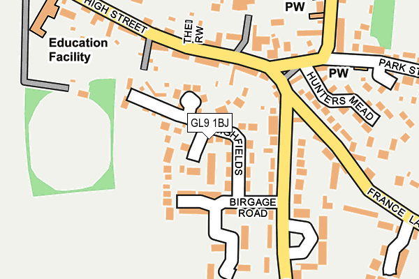 GL9 1BJ map - OS OpenMap – Local (Ordnance Survey)