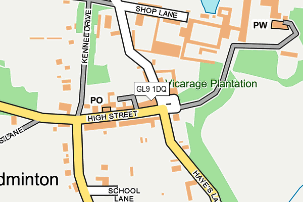 GL9 1DQ map - OS OpenMap – Local (Ordnance Survey)