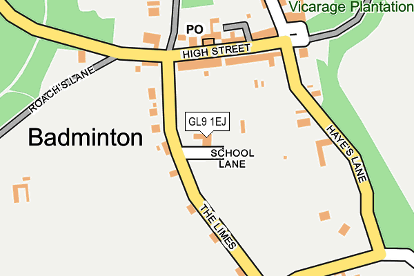 GL9 1EJ map - OS OpenMap – Local (Ordnance Survey)