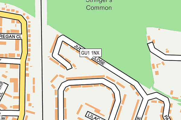 GU1 1NX map - OS OpenMap – Local (Ordnance Survey)