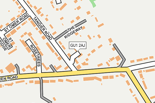 GU1 2AJ map - OS OpenMap – Local (Ordnance Survey)