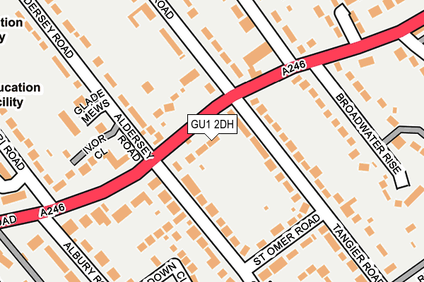 GU1 2DH map - OS OpenMap – Local (Ordnance Survey)