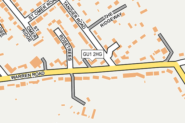 GU1 2HG map - OS OpenMap – Local (Ordnance Survey)