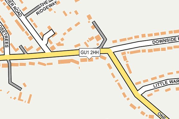 GU1 2HH map - OS OpenMap – Local (Ordnance Survey)