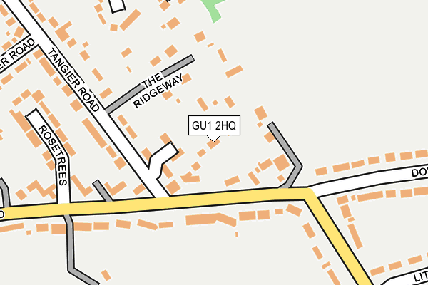 GU1 2HQ map - OS OpenMap – Local (Ordnance Survey)