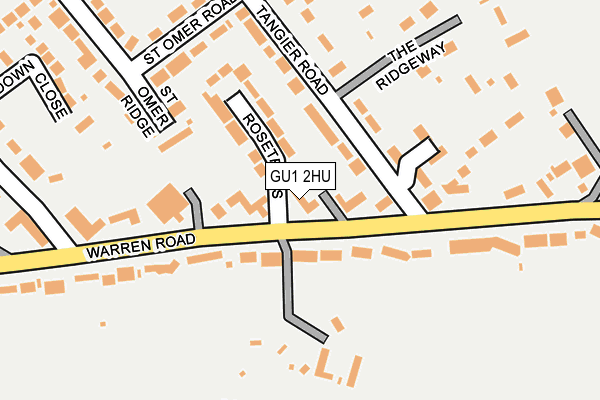 GU1 2HU map - OS OpenMap – Local (Ordnance Survey)