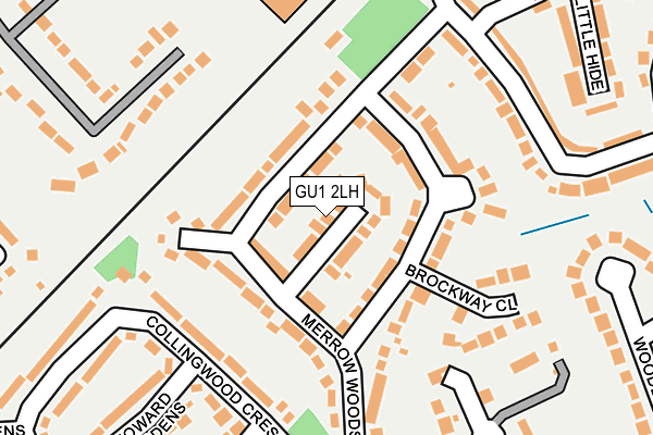 GU1 2LH map - OS OpenMap – Local (Ordnance Survey)