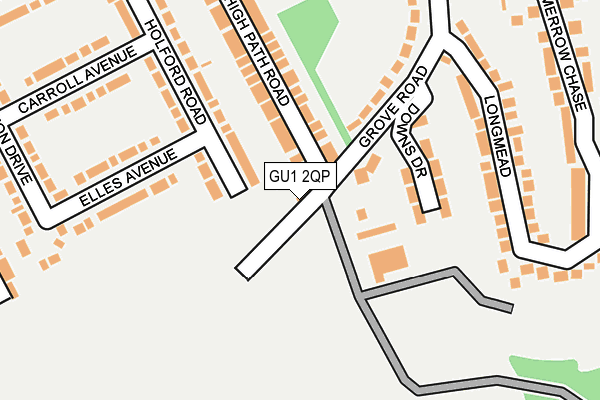 GU1 2QP map - OS OpenMap – Local (Ordnance Survey)