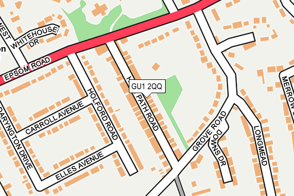 GU1 2QQ map - OS OpenMap – Local (Ordnance Survey)