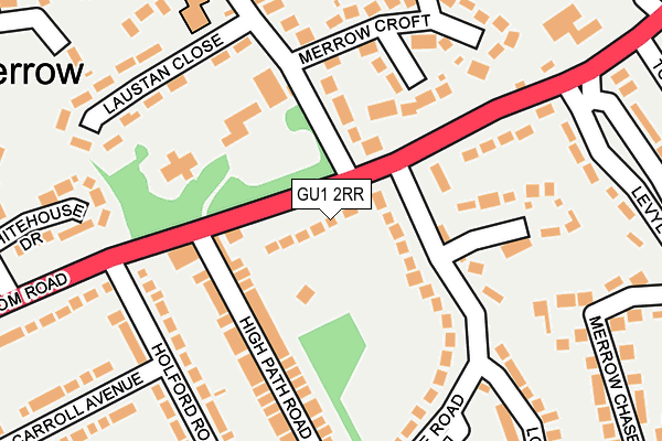 GU1 2RR map - OS OpenMap – Local (Ordnance Survey)